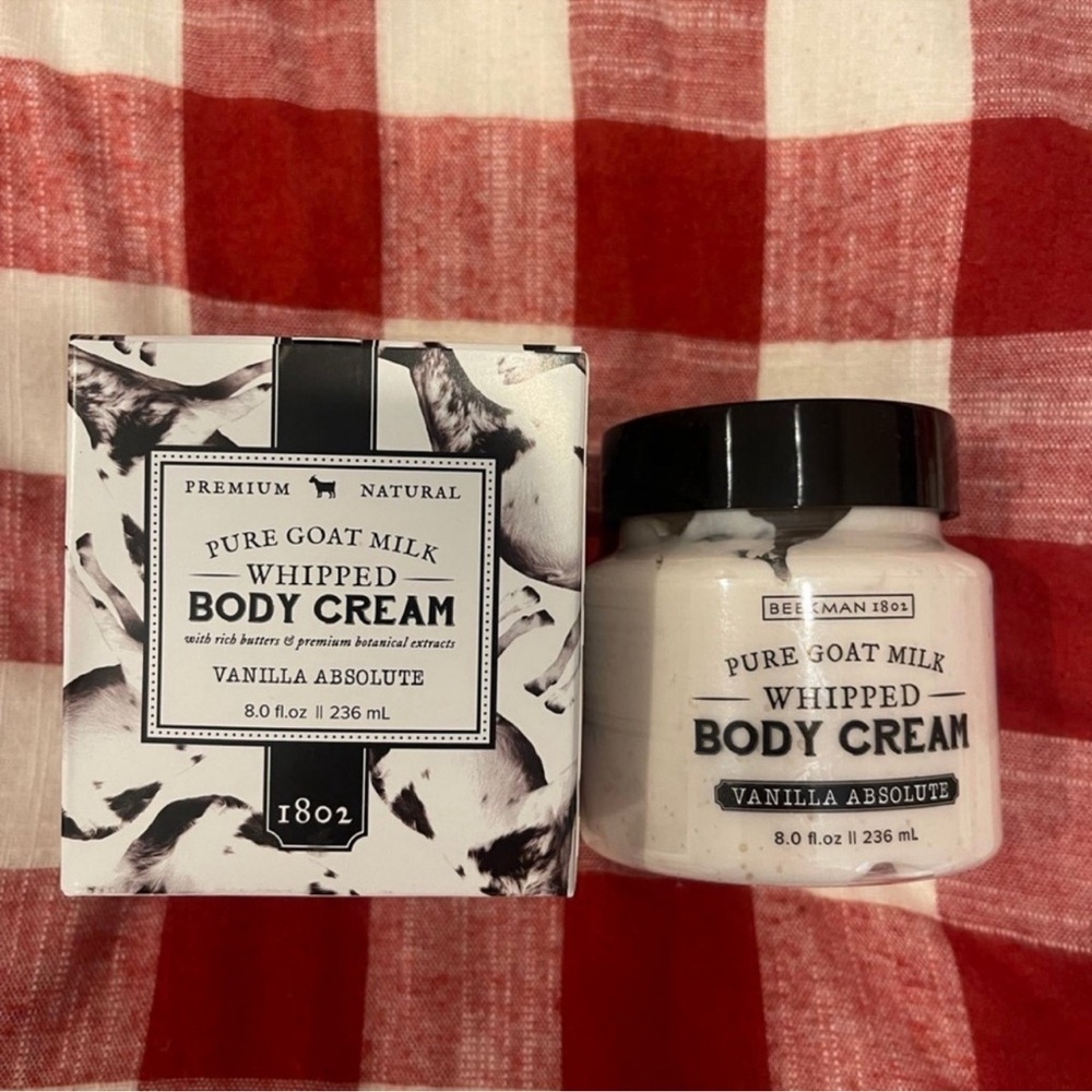Beekman 1802 Pure Goat Milk Whipped Body Cream Vanilla Absolute 8 Fl Oz NEW